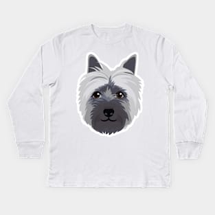 'Dougie' the Cairn Terrier Kids Long Sleeve T-Shirt